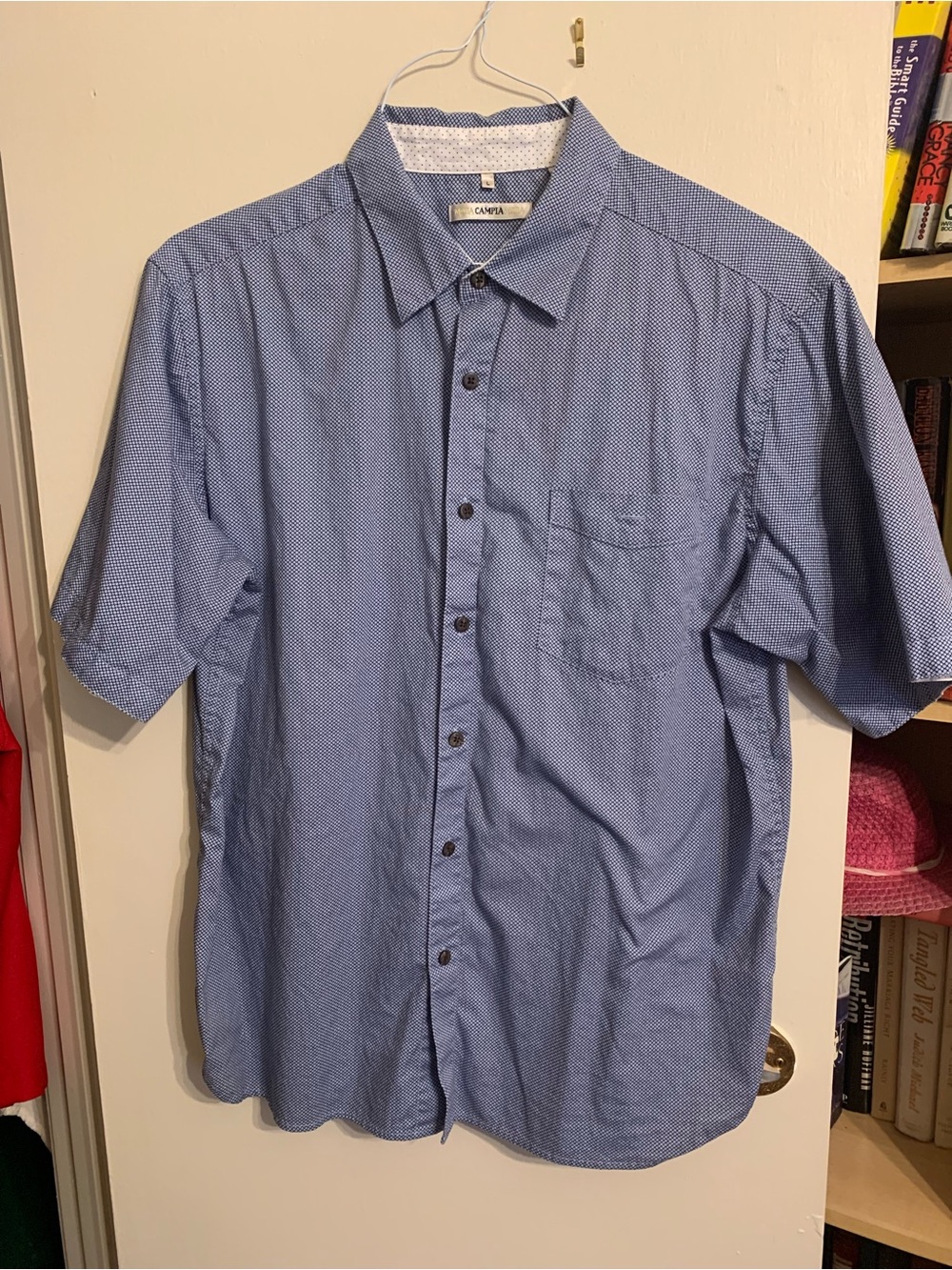 Camisa Men’s Light Blue Short-Sleeve Button-Down Shirt by Camisa